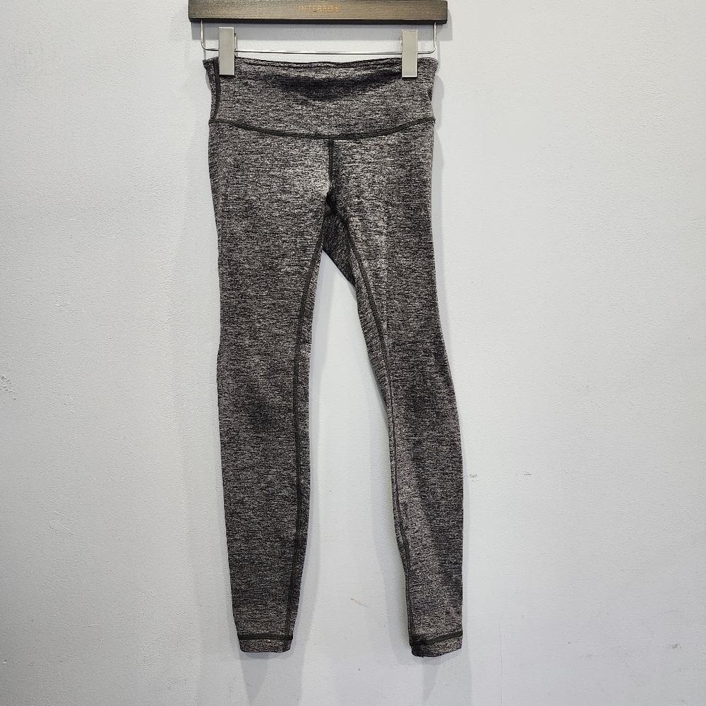 Lululemon Wunder Under Low-Rise Tight *28" Heathered Black